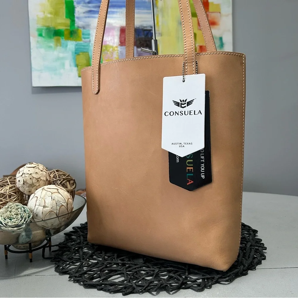 Consuela Diego Natural Leather Tote NWT - Picture 10 of 10